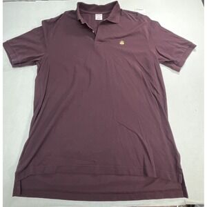 Brooks Brothers polo‎ shirt Men's size Large burgundy